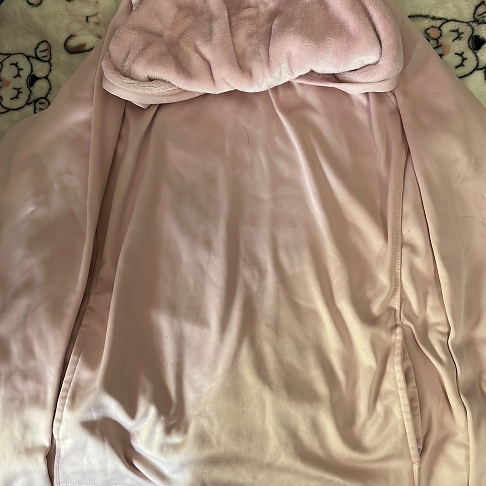 Pink fleece sweater
